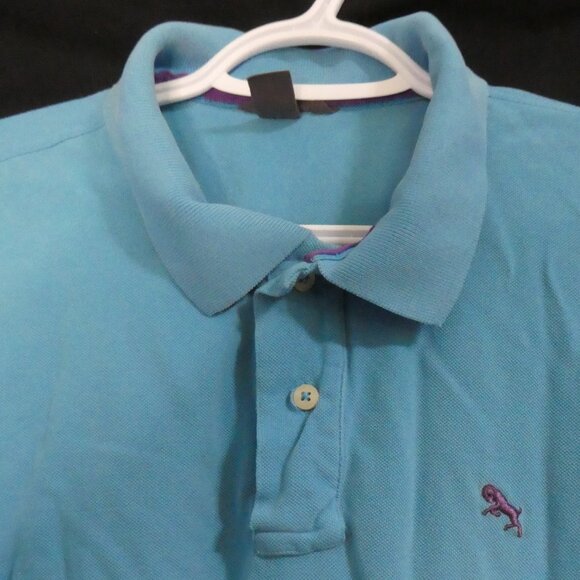L.O.G.G. By H&M | XL - extra large | Blue Polo Shirt | Rare Ram Stitched Logo - Picture 1 of 13